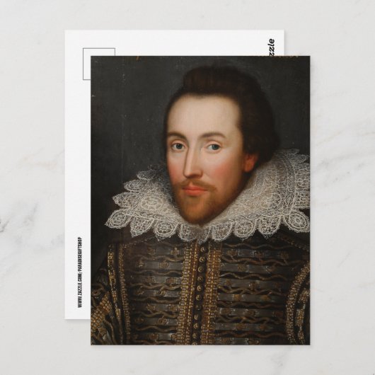 William Shakespere YOUNG briefkaart briefkaarten (Voorkant / Achterkant)