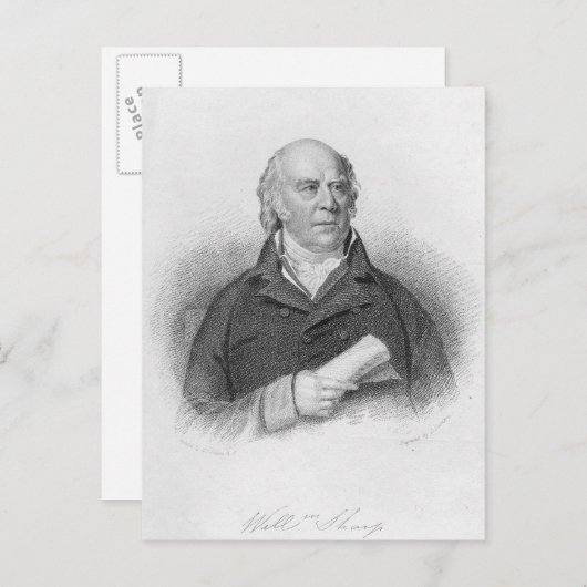 William Sharp, gegraveerd door J. Thomson Briefkaart (Voorkant / Achterkant)