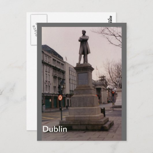 William Smith O'Brien Monument, Dublin, Ierland Briefkaart (Voorkant / Achterkant)