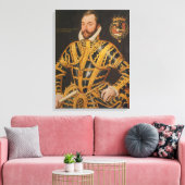 William Somerset 3rd Earl of Worcester Canvas Afdruk (Insitu (Woonkamer))