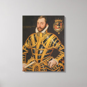 William Somerset 3rd Earl of Worcester Canvas Afdruk