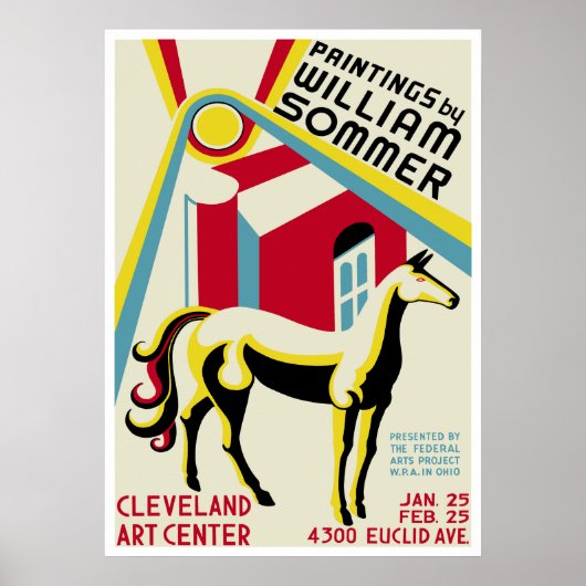 William Sommer Exhibition Poster (Voorkant)