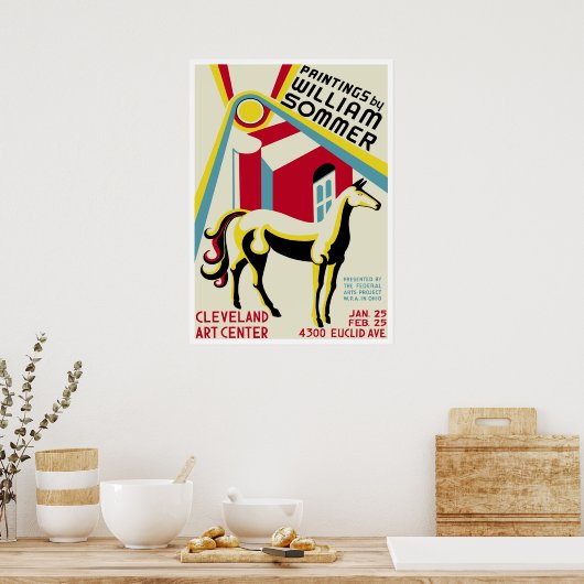 William Sommer Exhibition Poster (Keuken)