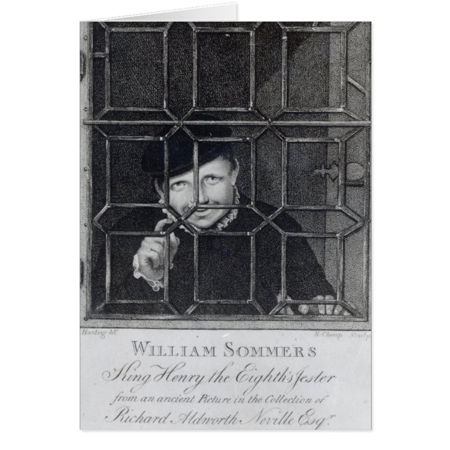 William Sommers, gegraveerd door R. Clamp, 1794 (Voorkant)