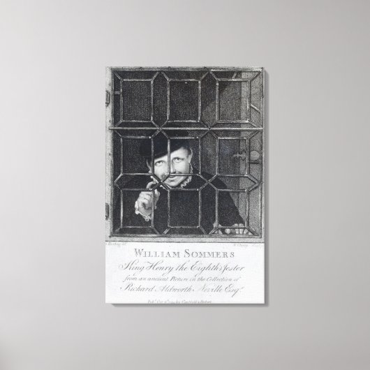 William Sommers, gegraveerd door R. Clamp, 1794 Canvas Afdruk (Voorkant)
