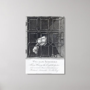 William Sommers, gegraveerd door R. Clamp, 1794 Canvas Afdruk
