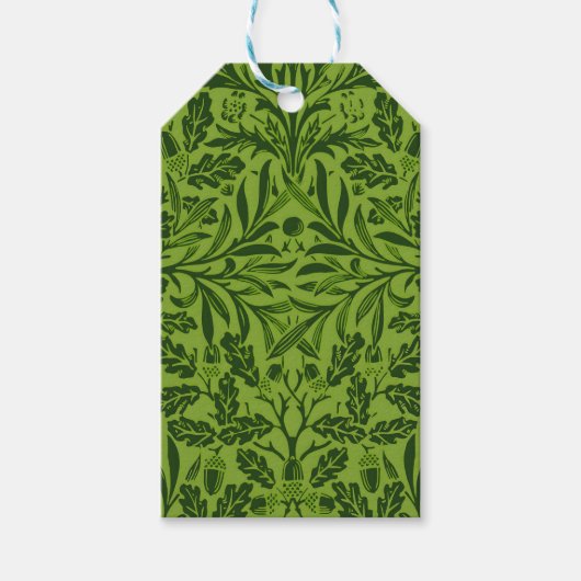William Spiegels Eikels & eikenbladeren Patroon Gr Cadeaulabel (Voorkant)