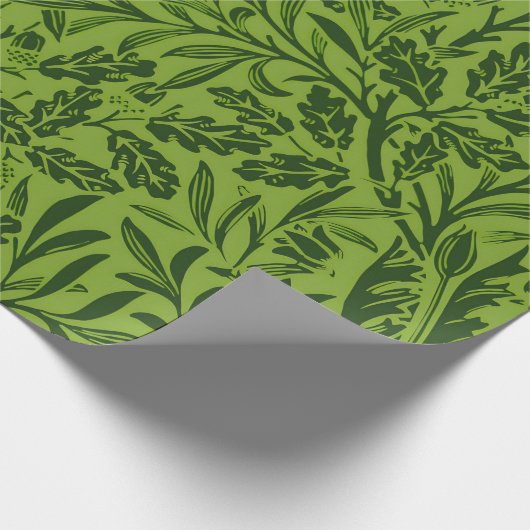 William Spiegels Eikels & eikenbladeren Patroon Gr Cadeaupapier (Hoek)