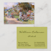 William Stephen Coleman: De bloemtuin Visitekaartje (Voorkant / Achterkant)