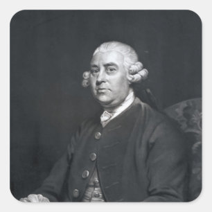 William Strahan, gegraveerd door John Jones, 1792 Vierkante Sticker