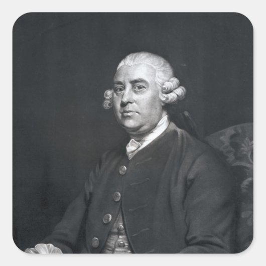 William Strahan, gegraveerd door John Jones, 1792 Vierkante Sticker (Voorkant)