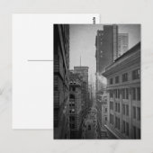 William Street North of Exchange Place New York Briefkaart (Voorkant / Achterkant)