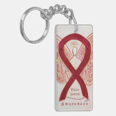 William Syndrome Angel Awareness Ribbon Sleutelhan Sleutelhanger (Voorkant Links)