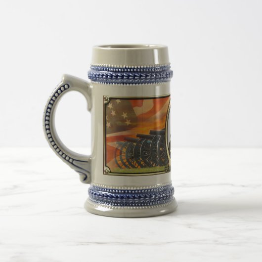 William T. Sherman Civil War Stein Bierpul (Links)