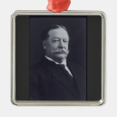 William Taft 27th President Metalen Ornament (Voorkant)