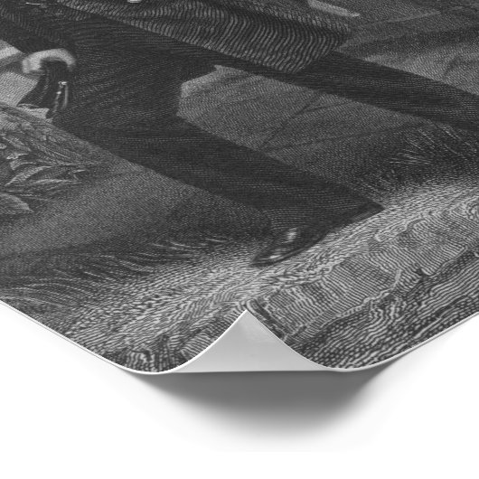 William Tecumseh Sherman Engraved Portrait Poster (Hoek)