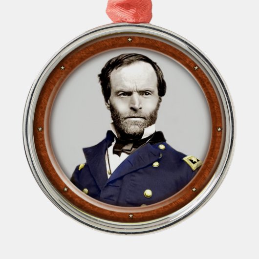 William Tecumseh Sherman Metalen Ornament (Voorkant)