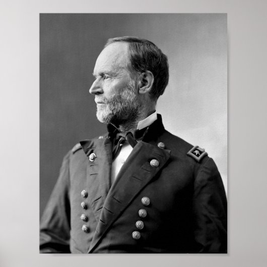William Tecumseh Sherman Portrait Poster (Voorkant)