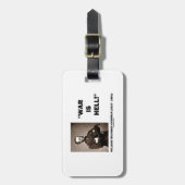 William Tecumseh Sherman War is hel Quote Bagagelabel (Voorkant verticaal)