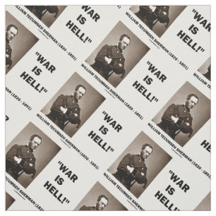 William Tecumseh Sherman War is Hell Quote Stof
