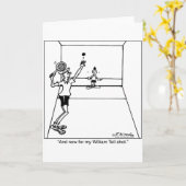 William Tell Racquetball Shot Kaart (Gele Bloem)