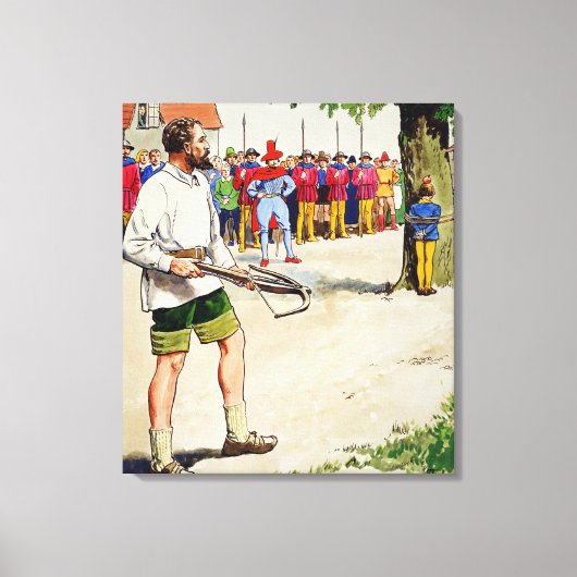 William Tell, van 'Peeps in het verleden', publici Canvas Afdruk (Voorkant)