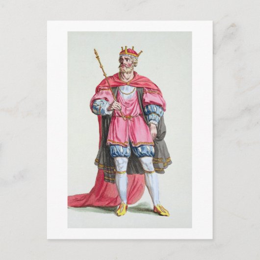 William the Conqueror (1027-87), uit 'Receuil des' Briefkaart (Voorkant)