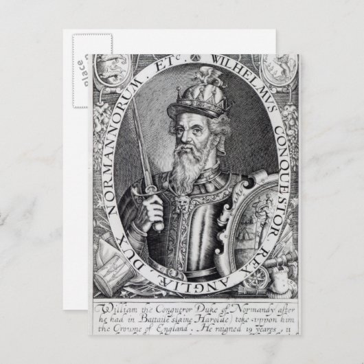 William the Conqueror, 1618 Briefkaart (Voorkant / Achterkant)