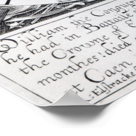 William the Conqueror, 1618 Poster (Hoek)