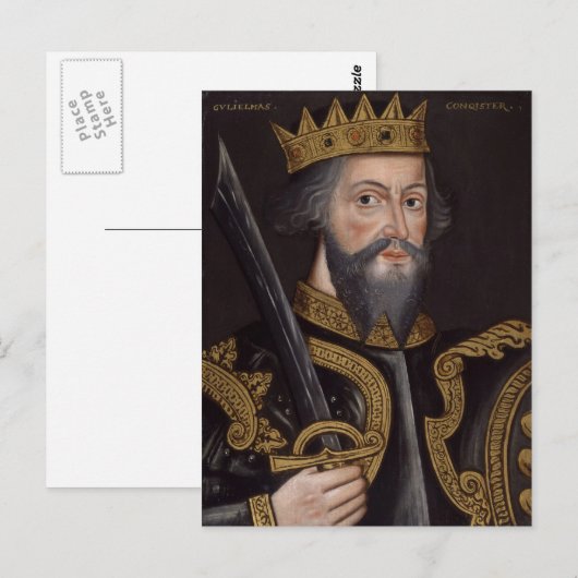 William The Conqueror Portret Briefkaart (Voorkant / Achterkant)