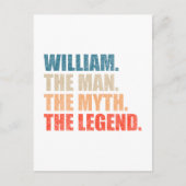 William The Man The Myth The Legend Briefkaart (Voorkant)