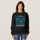 William Thing Persoonlijke naam Funny William Trui (Voorkant volledig)
