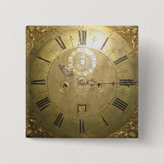 William Tomlinson Tall Hoesje Clock II Vierkante Button 5,1 Cm