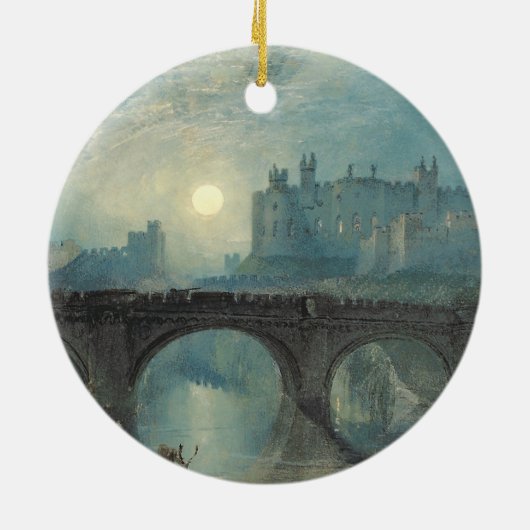 William Turner Alnwick Castle Keramisch Ornament (Achterkant)