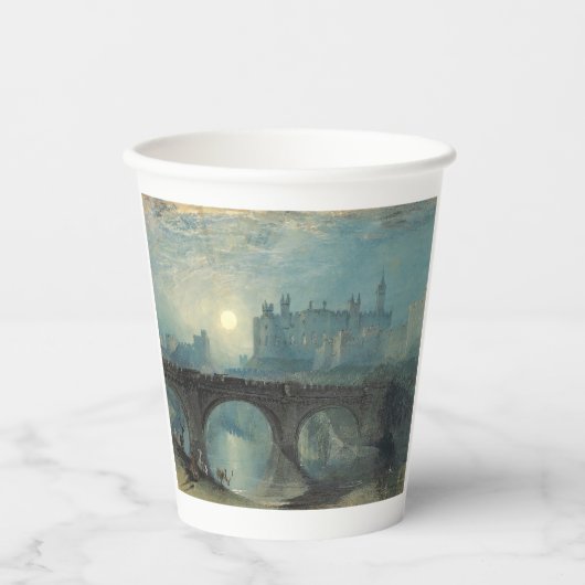 William Turner Alnwick Castle Papieren Bekers (Voorkant)