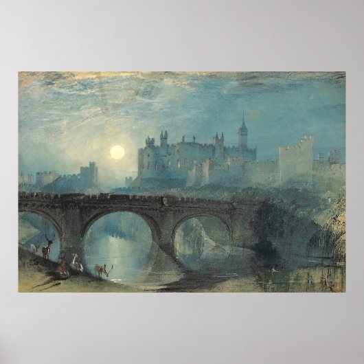 William Turner Alnwick Castle Poster (Voorkant)