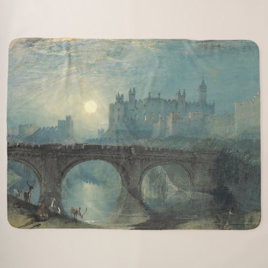 William Turner Alnwick Castle Sherpa Deken (Voorkant (horizontaal))