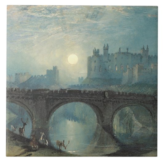 William Turner Alnwick Castle Tegeltje (Voorkant)