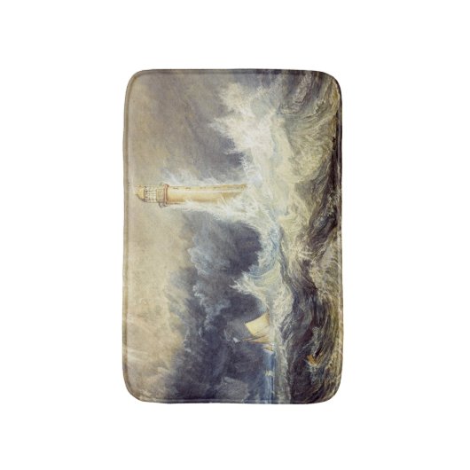William Turner - Bell Rock Lighthouse Badmat (Voorkant Verticaal)