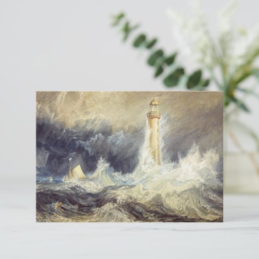 William Turner - Bell Rock Lighthouse Bedankkaart (Staand voorkant)