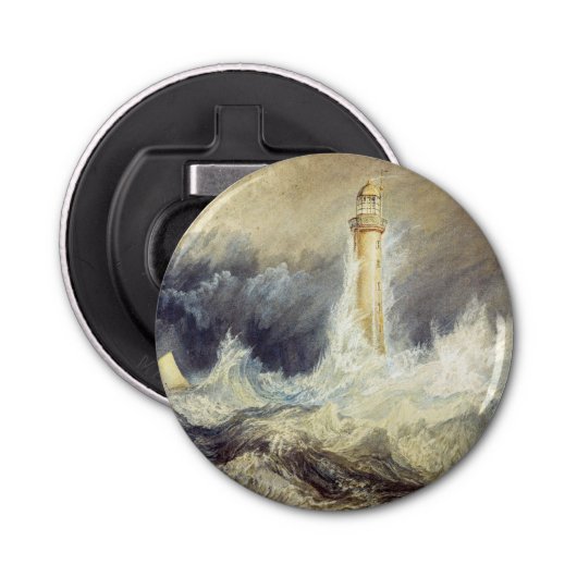 William Turner - Bell Rock Lighthouse Button Flesopener (Voorkant)