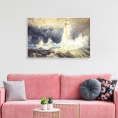 William Turner - Bell Rock Lighthouse Canvas Afdruk (Insitu (Woonkamer))