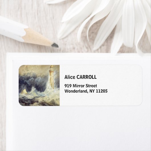 William Turner - Bell Rock Lighthouse Etiket (Insitu)