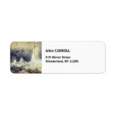 William Turner - Bell Rock Lighthouse Etiket (Voorkant)