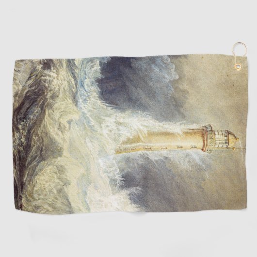 William Turner - Bell Rock Lighthouse Golfhanddoek (Horizontaal)