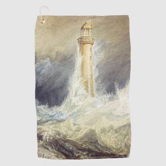 William Turner - Bell Rock Lighthouse Golfhanddoek (Voorkant)