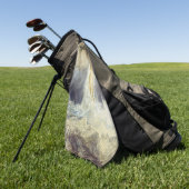 William Turner - Bell Rock Lighthouse Golfhanddoek (Groen)