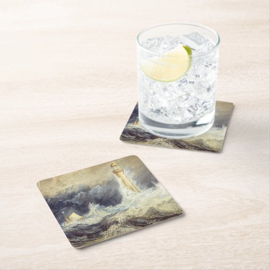 William Turner - Bell Rock Lighthouse Kartonnen Onderzetters (Insitu)