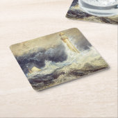 William Turner - Bell Rock Lighthouse Kartonnen Onderzetters (Schuin)