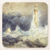 William Turner - Bell Rock Lighthouse Kartonnen Onderzetters (Voorkant)
